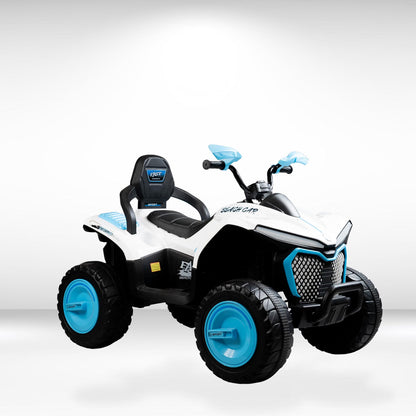 Kids Electric Quad Bike ATV Ride-On with LED Lights, Music, USB, 2-Speed Control & Forward/Reverse