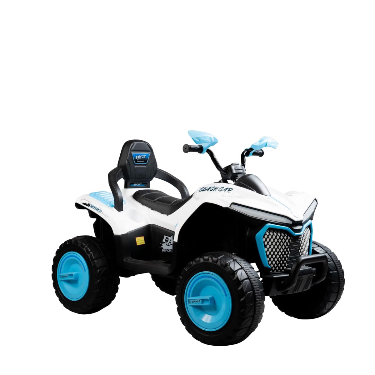 Kids Electric Quad Bike ATV Ride-On with LED Lights, Music, USB, 2-Speed Control & Forward/Reverse