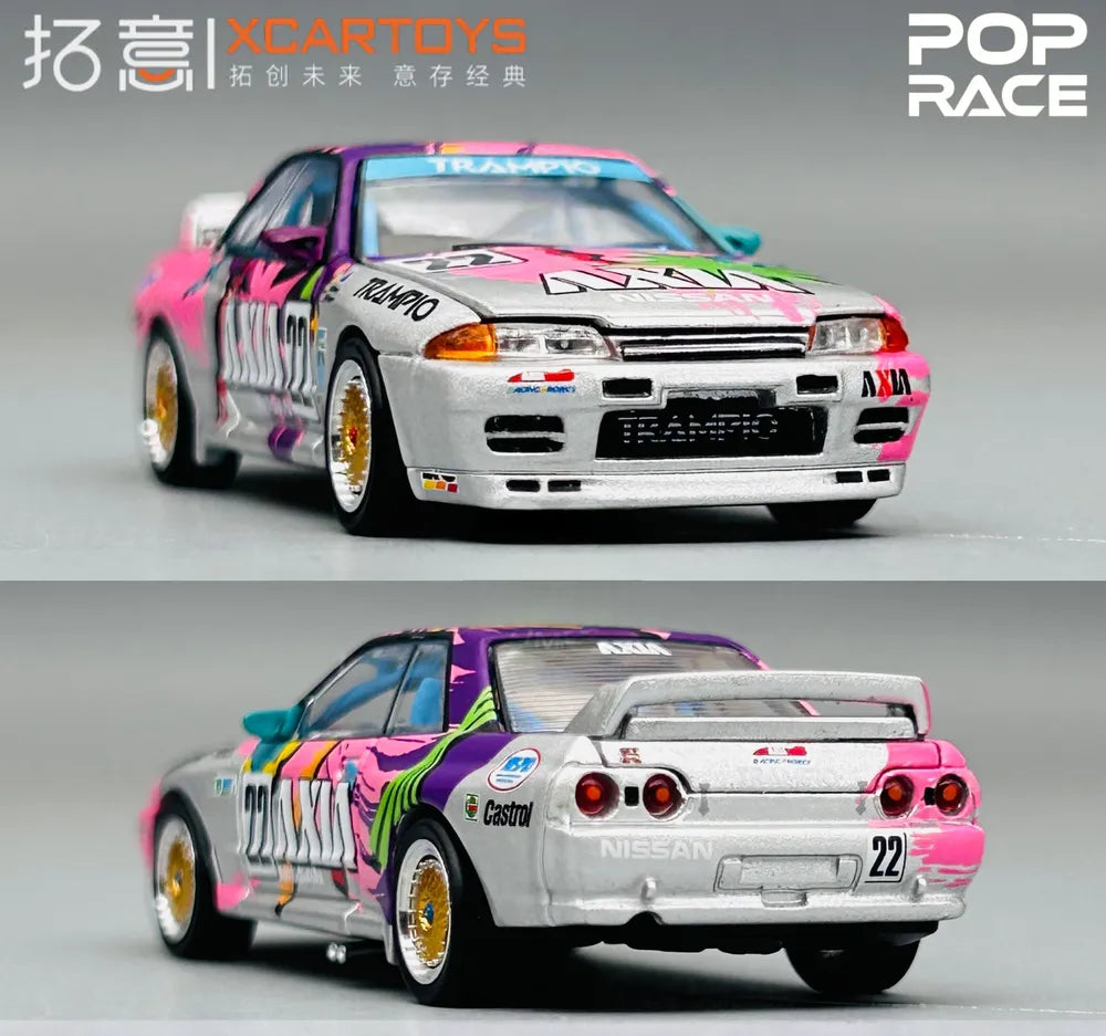 Pop Race Nissan Skyline GTR R32 1:64 Scale