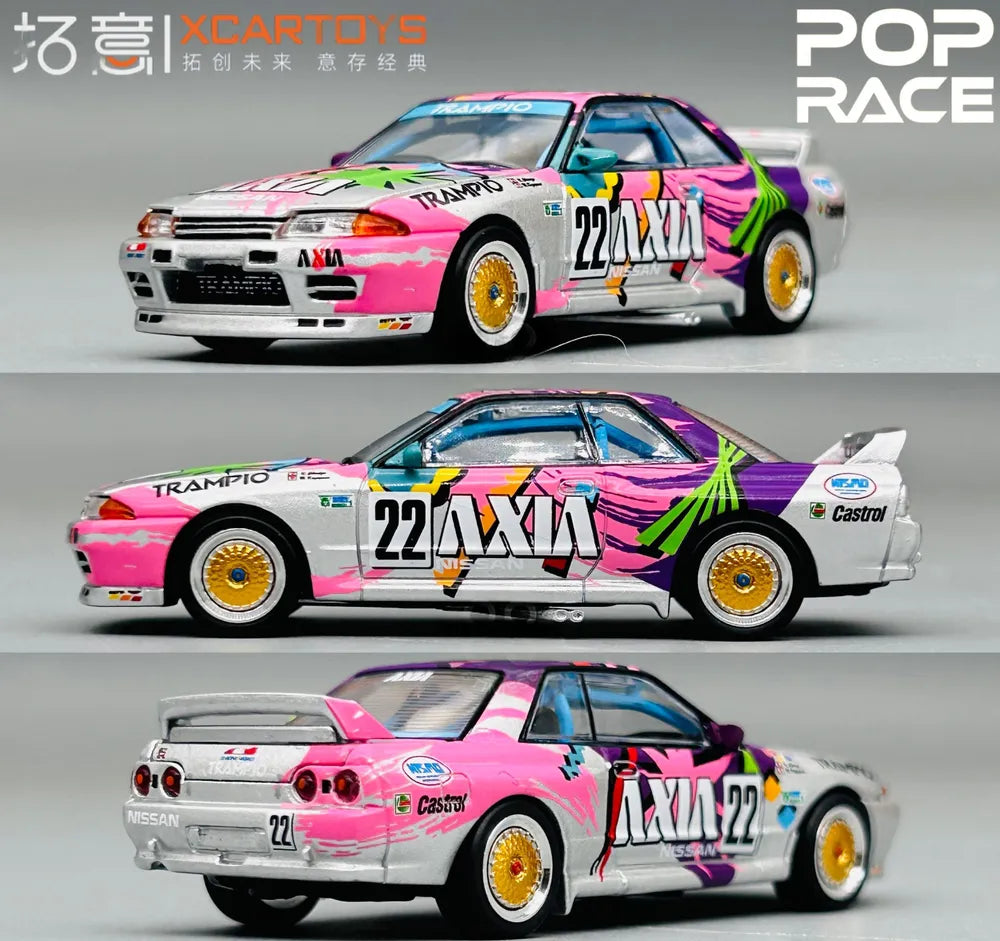 Pop Race Nissan Skyline GTR R32 1:64 Scale