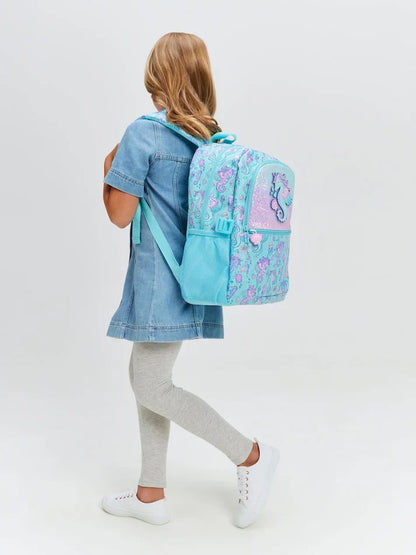 Smiggle Classic Kids Backpack - SeaHorse