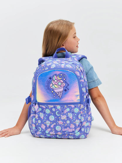 Smiggle Classic Kids Backpack - Blue Ice cream