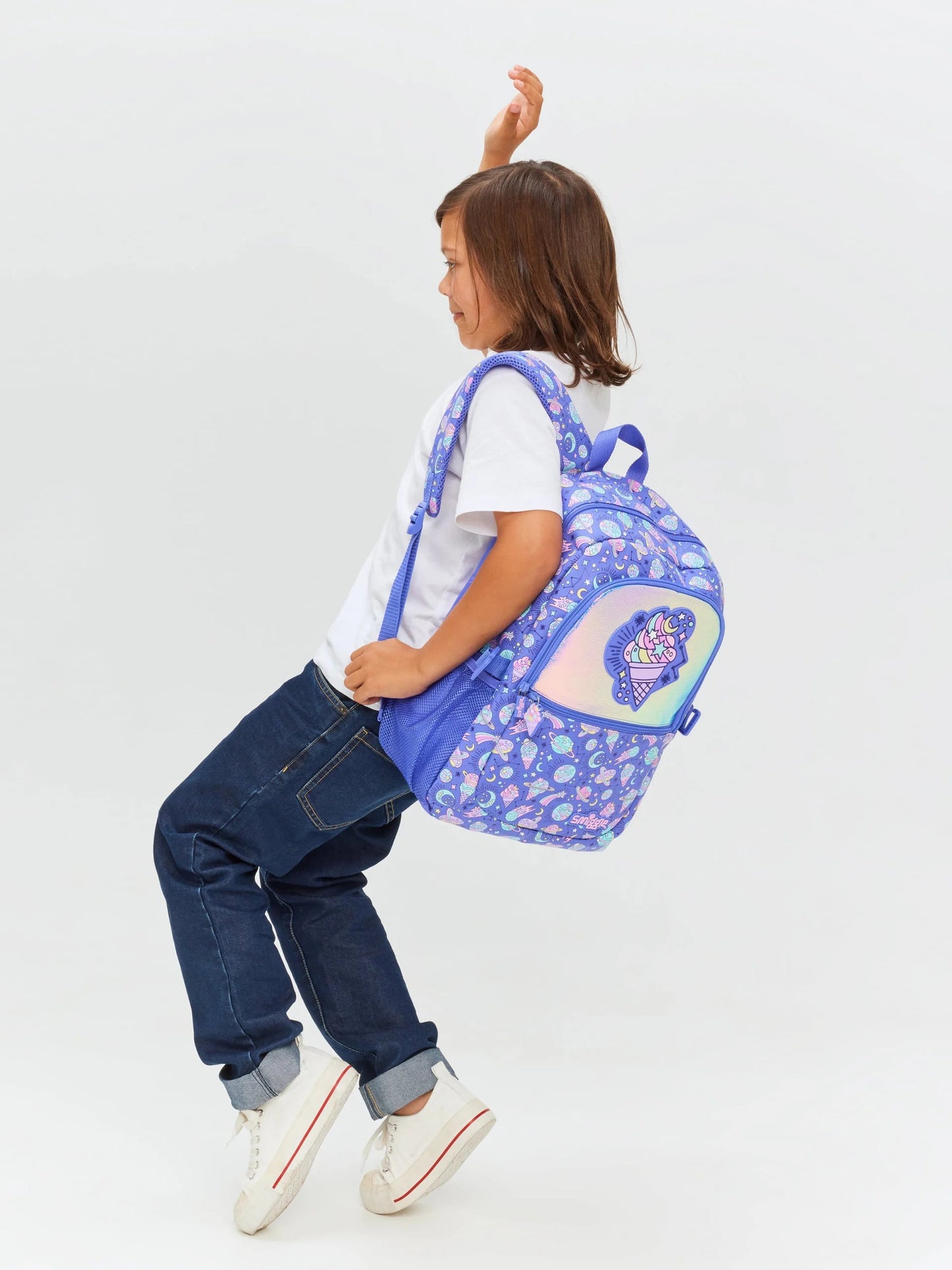 Smiggle Classic Kids Backpack - Blue Ice cream