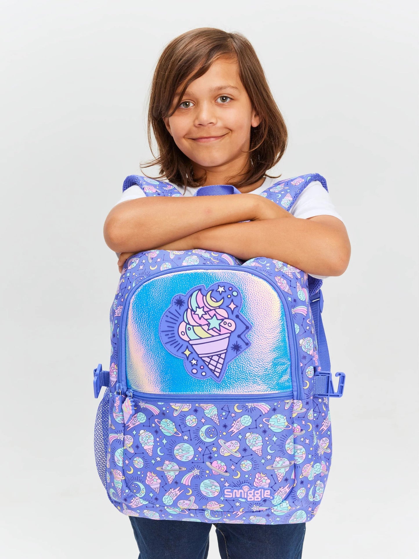 Smiggle Classic Kids Backpack - Blue Ice cream