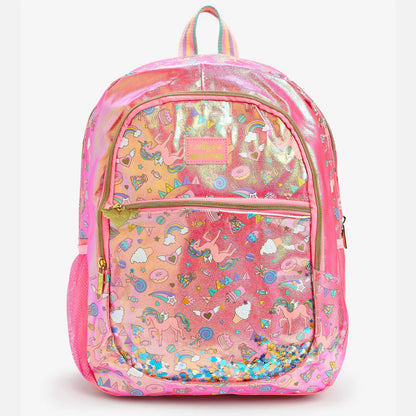 Smiggle Classic Kids Backpack - Pink Unicorn Desert