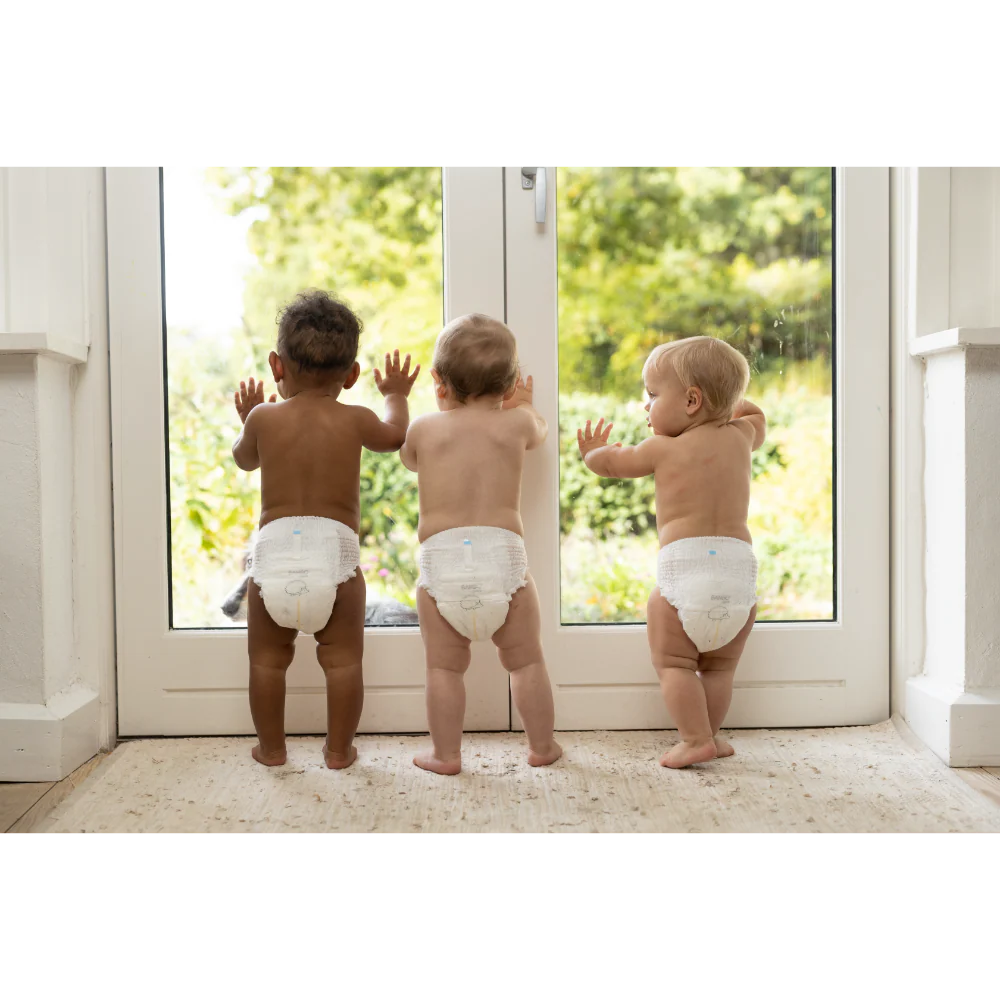 Bambo Nature Premium Baby Pants Diapers for Babies, XXL Size (15+ Kgs), Super Absorbent, Breathable, Extra Soft, Dermatologically Tested, Hypoallergenic Infant Nappies With Wetness Indicator