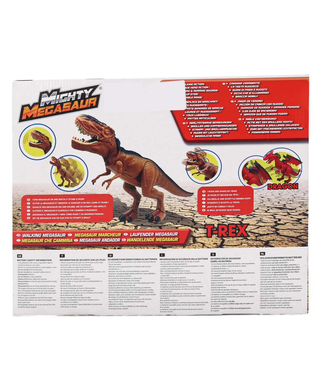 Mighty Megasaur Walk & Roaring Dragon Toy