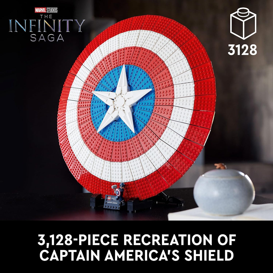 LEGO Marvel Captain America’s Shield 76262 Building Kit (3,128 Pieces)