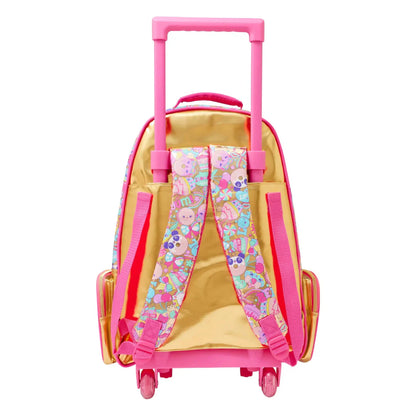 Smiggle Kids Trolley School Bag with Wheels - GOLDEN SEQUENCE