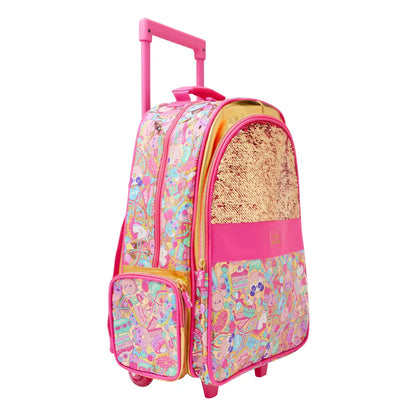 Smiggle Kids Trolley School Bag with Wheels - GOLDEN SEQUENCE