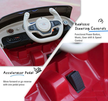 EMotorad Formula Fun BENTLEY EXP12 Kids Ride On CAR (Red)