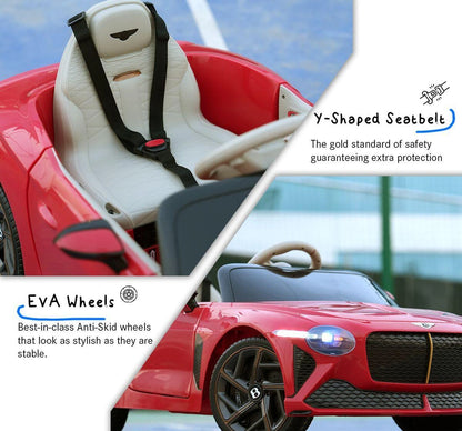 EMotorad Formula Fun BENTLEY BACALAR Kids Ride On CAR (Red)