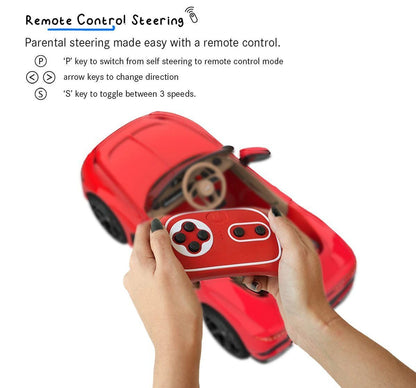 EMotorad Formula Fun BENTLEY BACALAR Kids Ride On CAR (Red)
