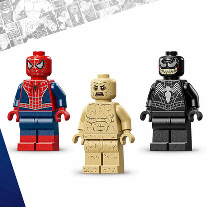 LEGO Marvel 76334 Epic Battle Spider-Man vs. Sandman Building Set, 201 Pieces, 9+