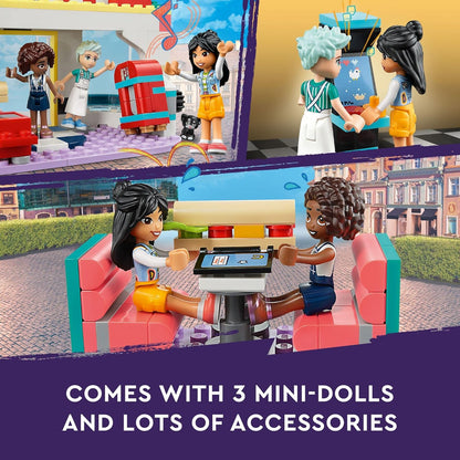 LEGO Friends Heartlake Downtown Diner 41728 Building Toy Set (346 Pieces), Multi Color