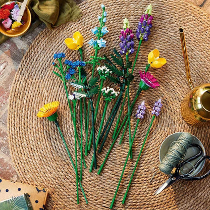 LEGO Botanicals Wildflower Bouquet 10313 Building Set for Adults; A Wildflower Gift and an Immersive Project for Adults