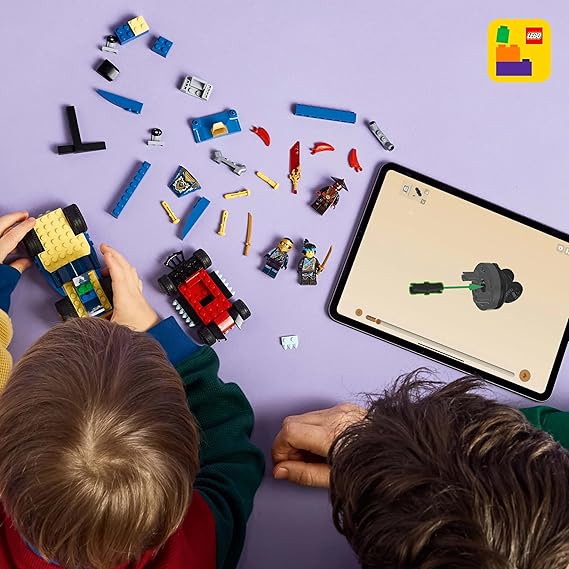 LEGO NINJAGO Rogue vs. Drix Race Car Duel Ninja Toy Playset 71840