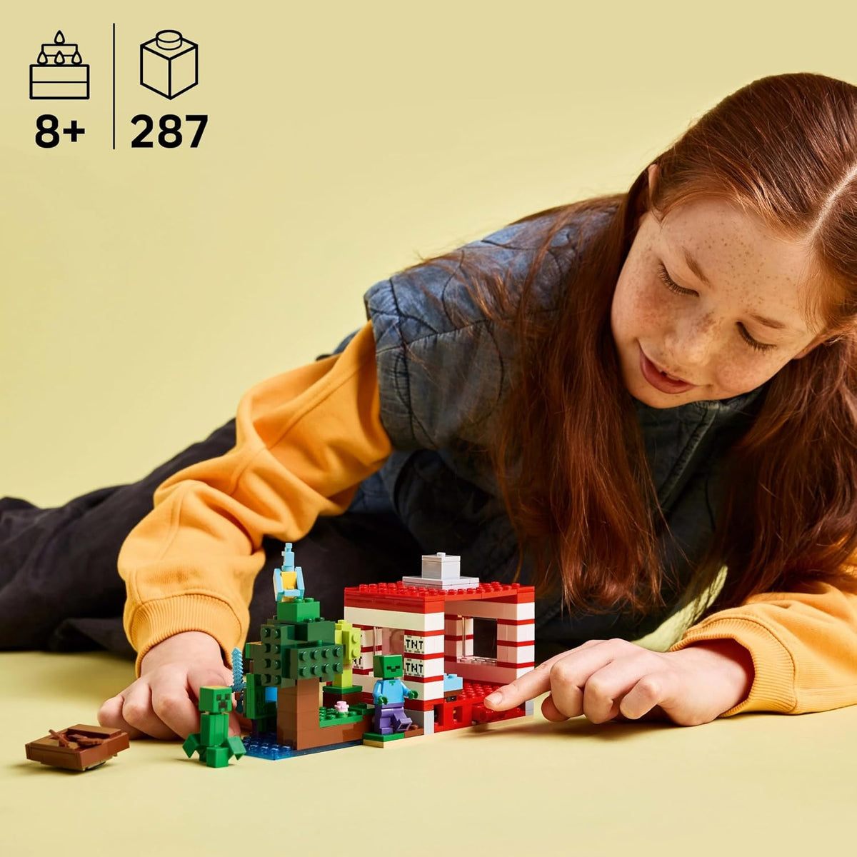 LEGO Minecraft 21275 The TNT Jungle Trap Building Set