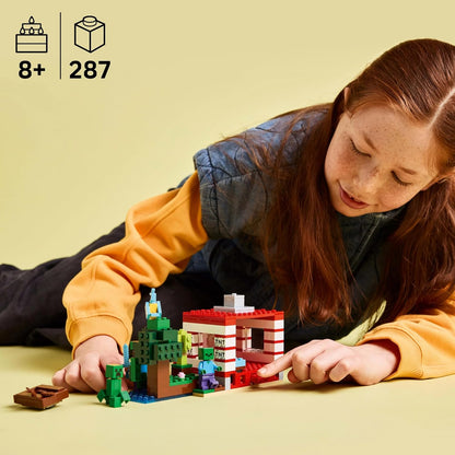 LEGO Minecraft 21275 The TNT Jungle Trap Building Set