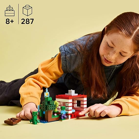 LEGO Minecraft The TNT Jungle House, Video Game 21275