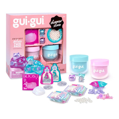 GUI GUI Slime Kit Shimmer Deluxe 2-Pack, Iridescent Slimes
