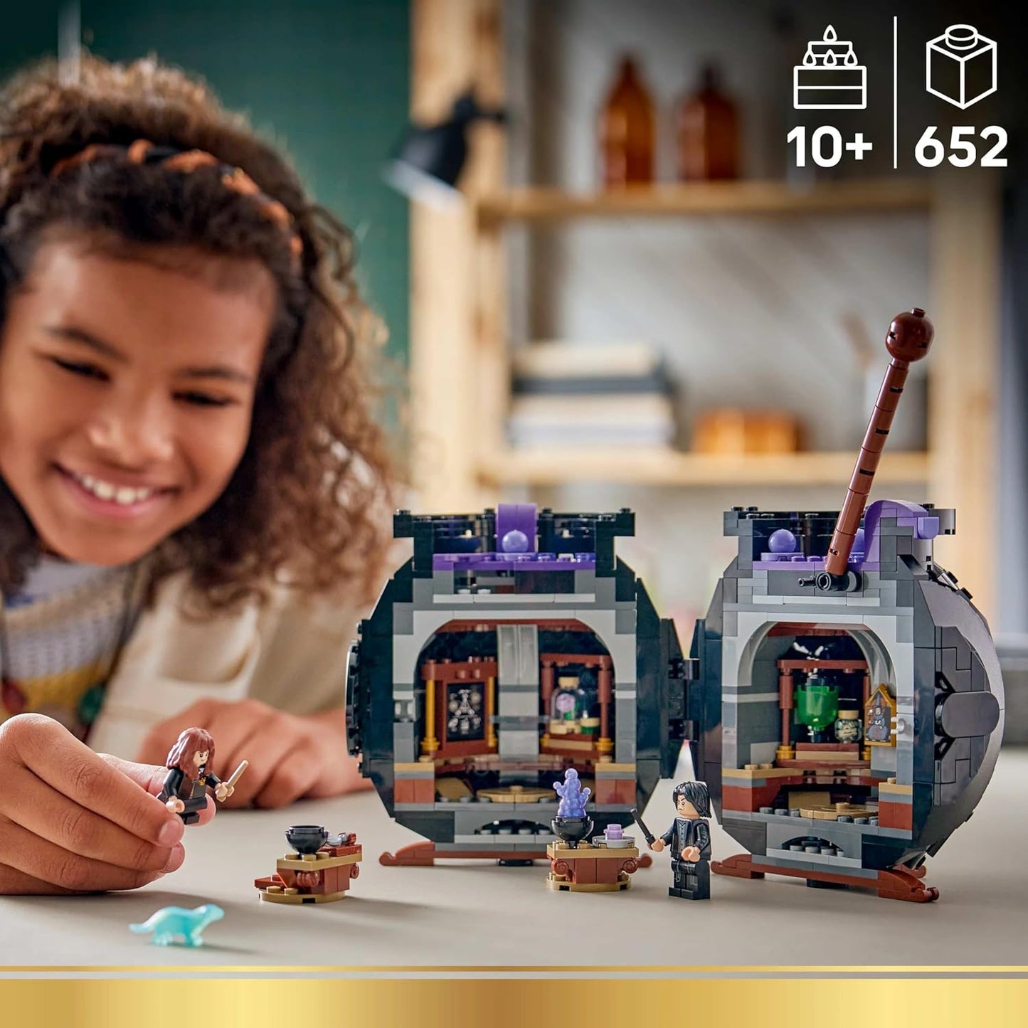 LEGO Harry Potter Cauldron: Secret Potions Classroom - Toy Building Set for Kids Ages 10+ - 76464