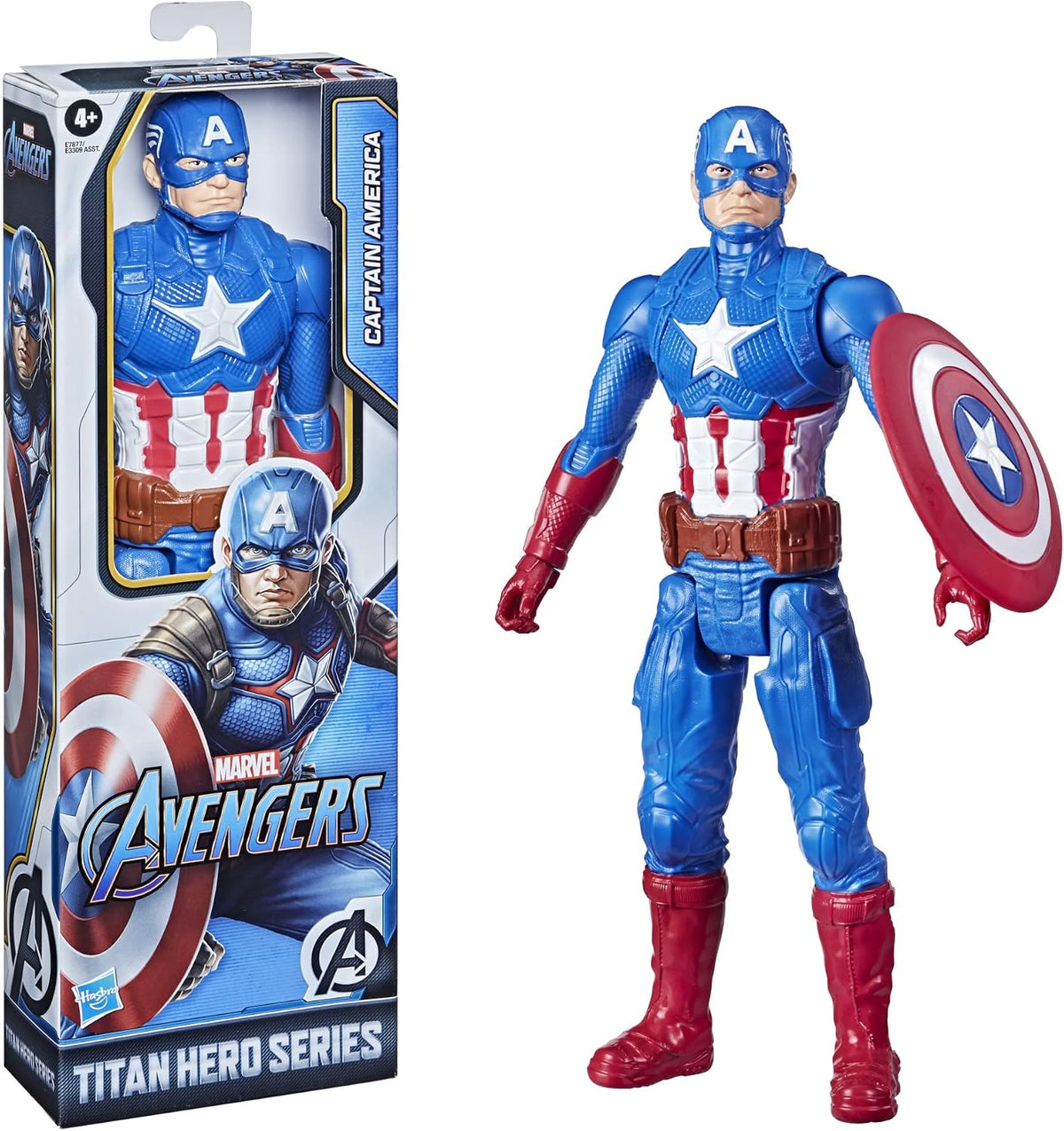 Marvel Avengers Captain America Action Figure – Titan Hero Series Superhero Toy