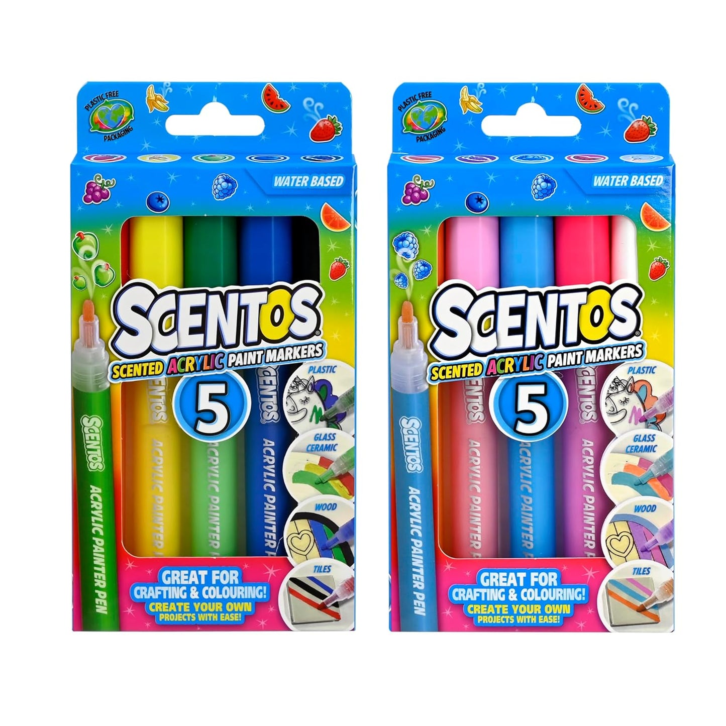 Scentos Scented Acrylic Paint Markers (PACK OF 10)