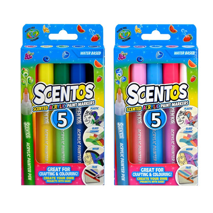Scentos Scented Acrylic Paint Markers (PACK OF 10)