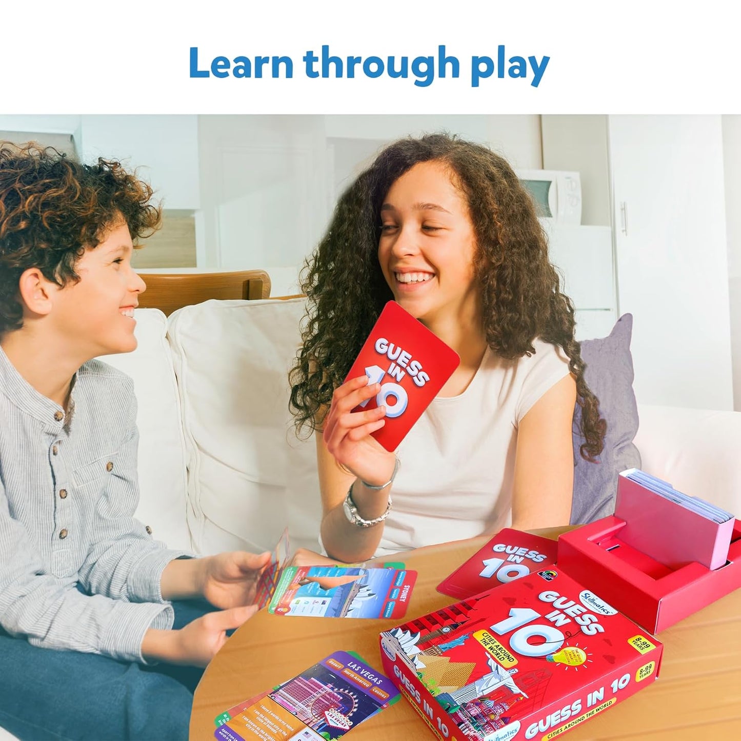 Skillmatics Card Game - Guess in 10 Cities Around the World, Gifts for 8 Year Olds and Up, Quick Game of Smart Questions, Fun Family Game(PACK OF 5)