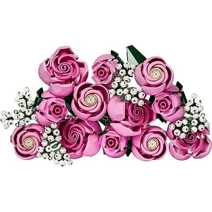 LEGO Botanicals Bouquet of Pink Roses, Decorative Flowers 10374