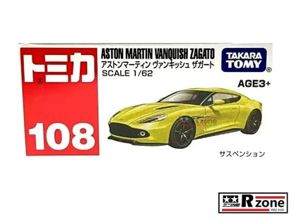 Takara Tomy Tomica Aston Martin vanquish zagato 1:62 scale