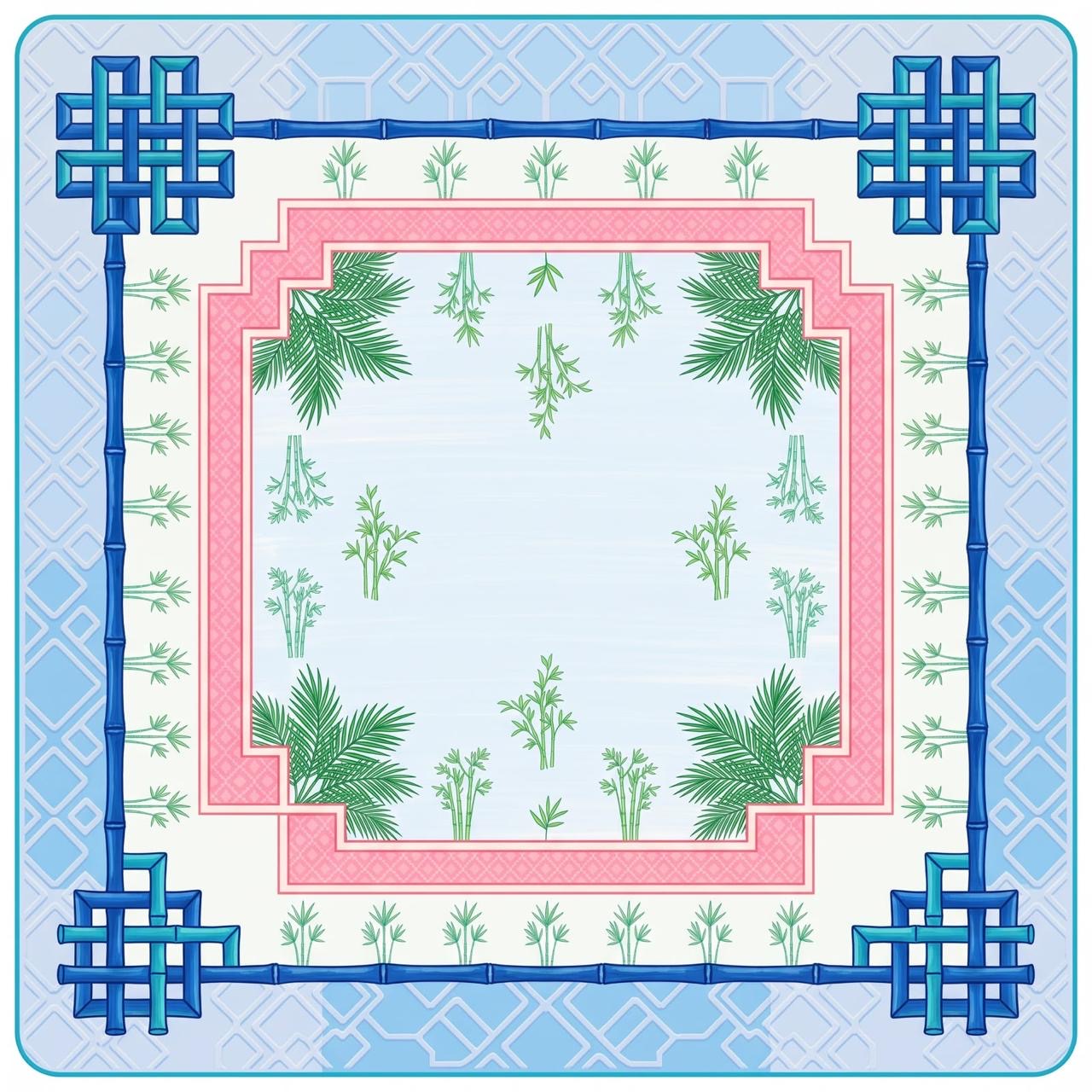 Luxury Cushioned Mahjong Table Mat – 33x33 Inch Non-Slip Game Mat