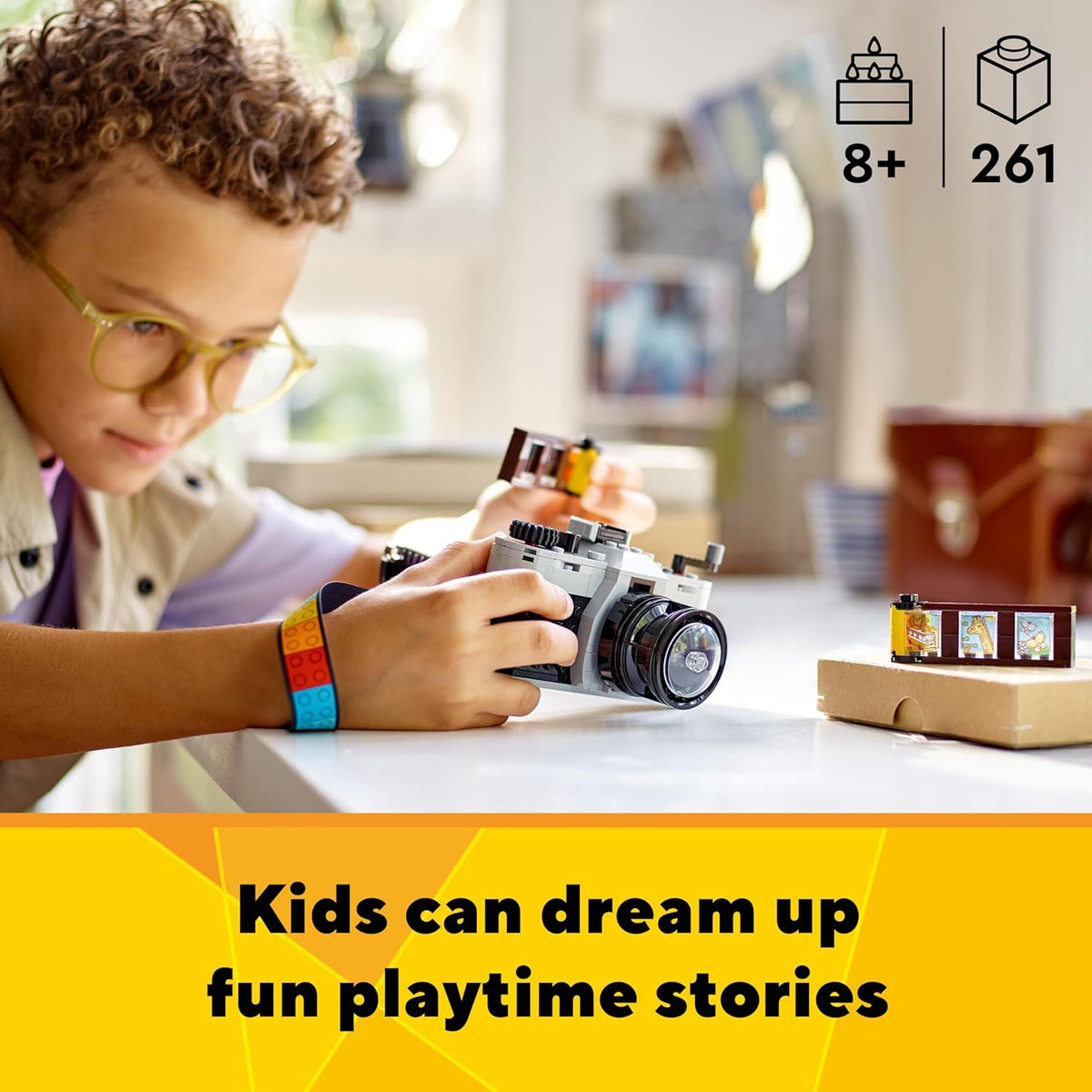 LEGO Creator 31147 Retro Camera 3-in-1 Building Set, 261 Pieces, 8+
