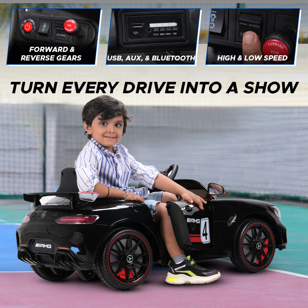 Kids Ride On MERCEDES-AMG GT4 (Black)