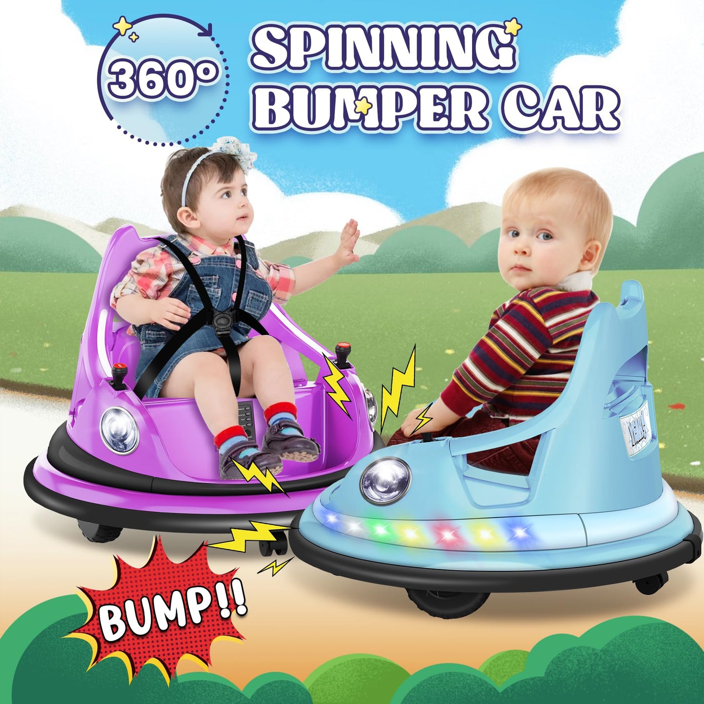 Dash Car 12V Kids Bumper Car