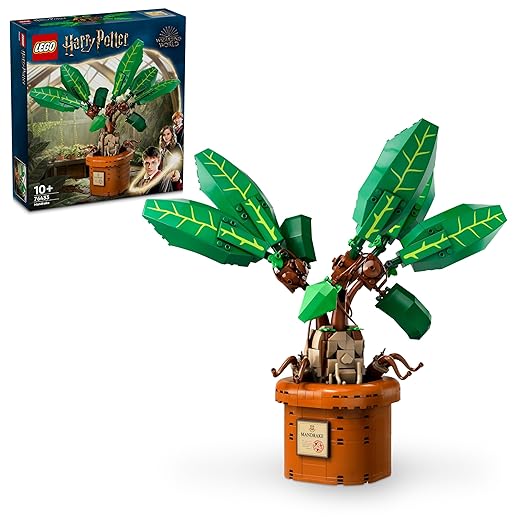 LEGO Harry Potter Mandrake Plant Toy, Magical Gift 76433