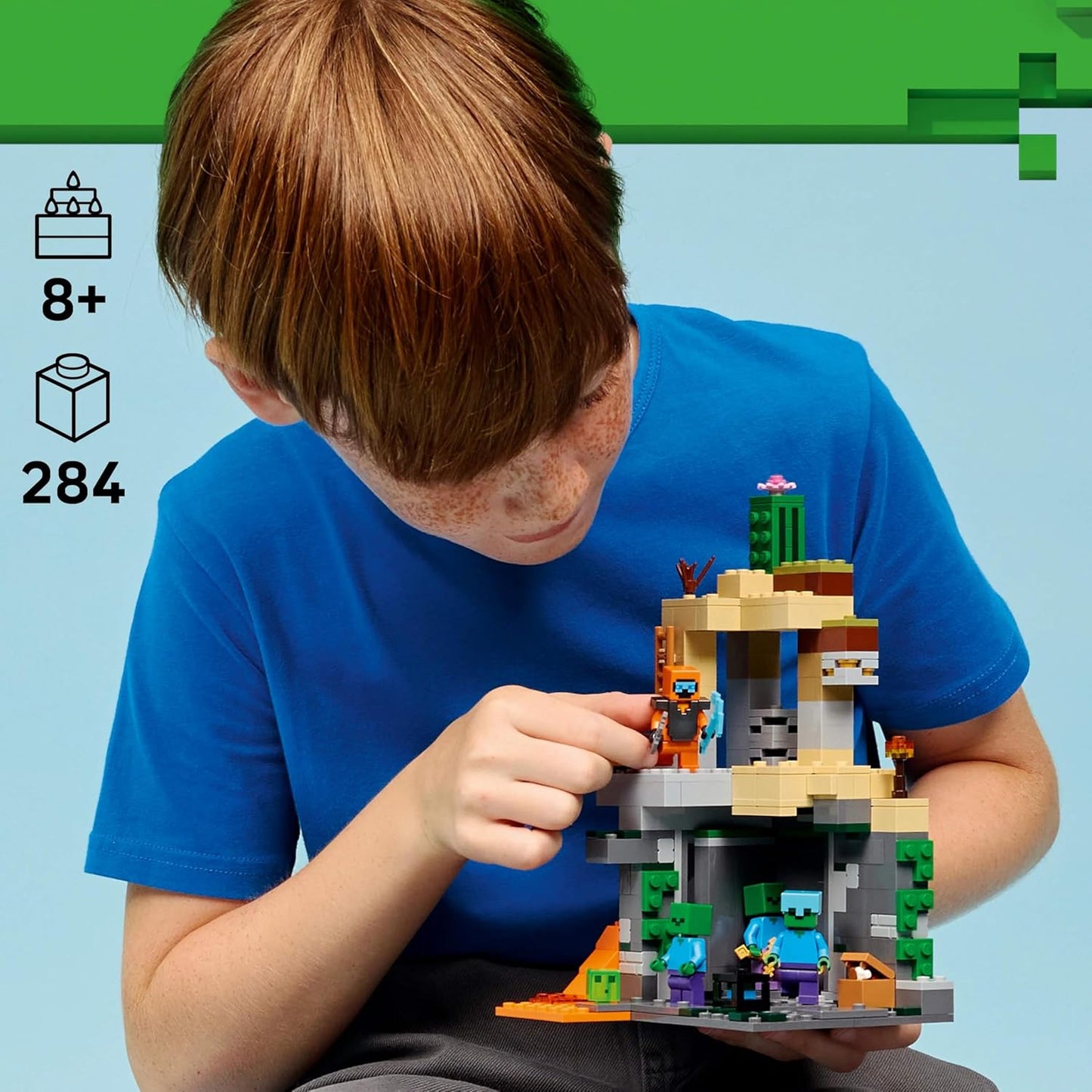 LEGO Minecraft Zombie Dungeon - Pretend Play Building Toy  21587