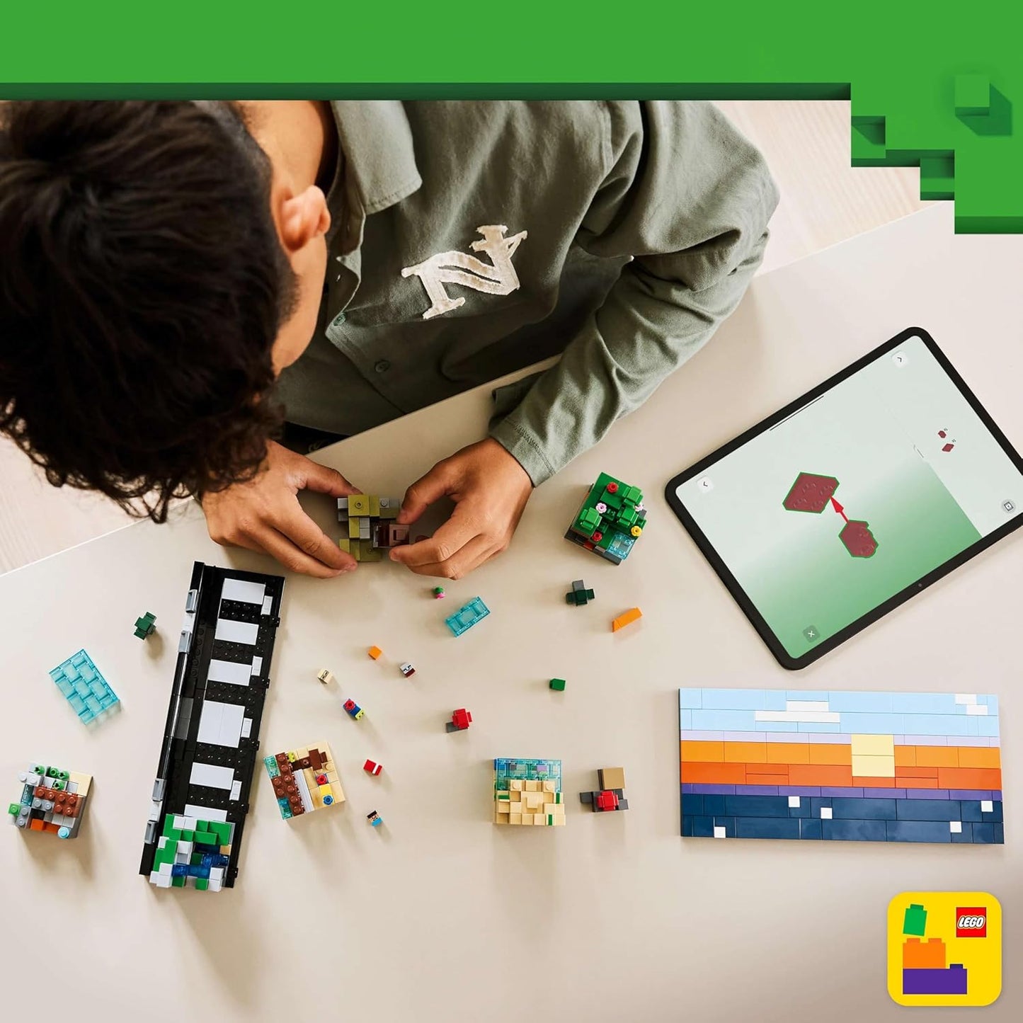 LEGO Minecraft Mini Biomes - Minecraft Art Building Set - Gaming Decoration for Ages 12+ - 21589