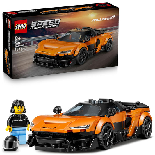 LEGO Speed Champions McLaren W1 - The Real Supercar with 1 Minifigure - Race Car - 77257