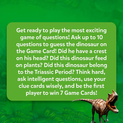 Skillmatics Guess in 10 Dinosaurs, Perfect for Boys, Girls, Kids, and Families Who Love Card Games, Toys, Travel Games, Gifts for Ages 8, 9, 10 & Up(PACK OF 5)