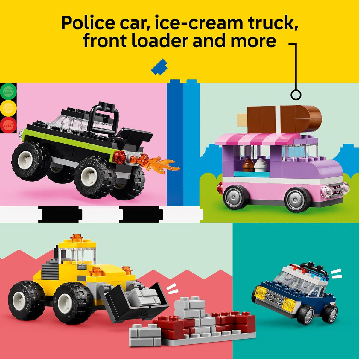 LEGO Classic 11036 Creative Vehicles Building Bricks Set