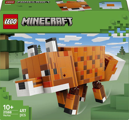 LEGO Minecraft The Fox Gaming Decoration Building Set - Animal Figure Toy 21588