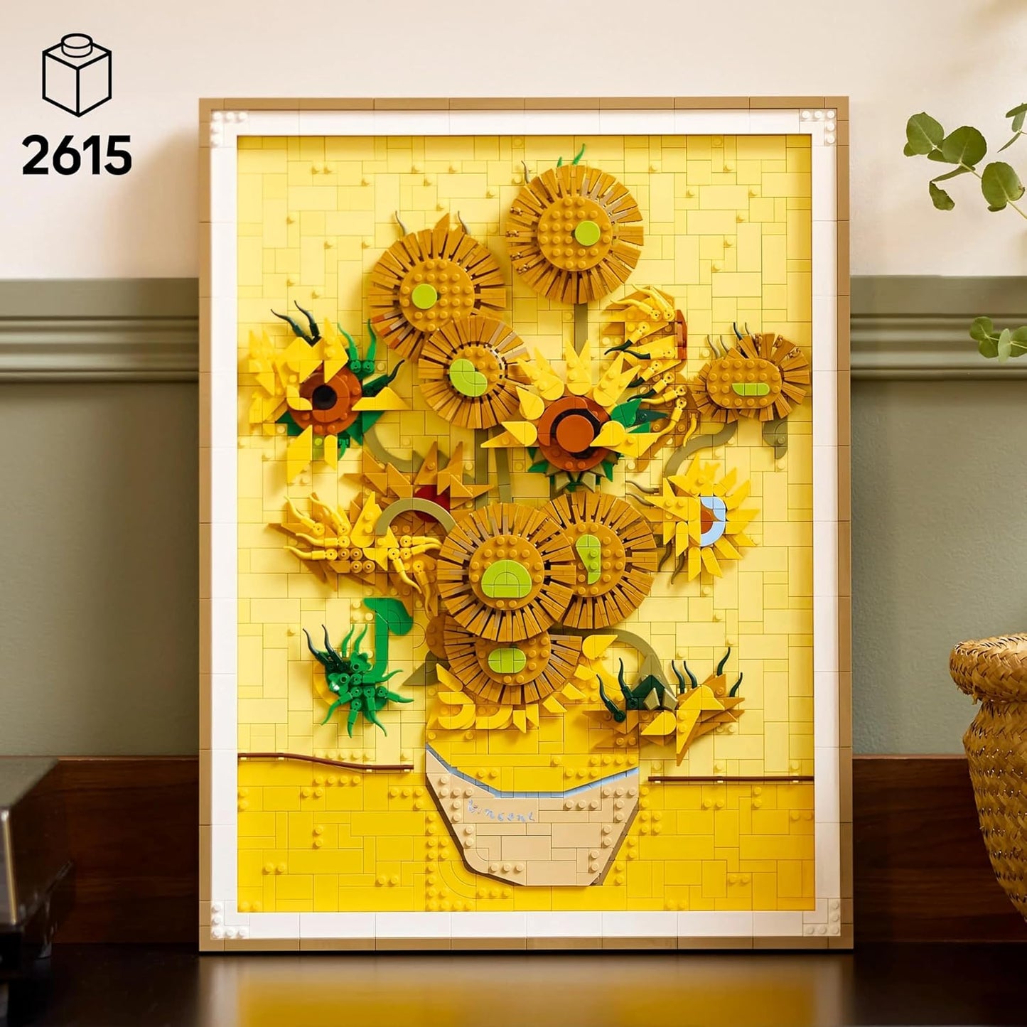 LEGO Art Vincent Van Gogh – Sunflowers Wall Artwork Building Set 31215