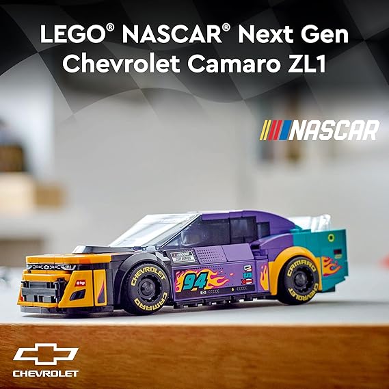 LEGO Speed Champions NASCAR Next Gen Chevrolet Camaro ZL1 76935 Building Blocks Toys for 9+ Gift for Boys and Girls