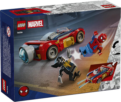 LEGO Marvel Spider-Man Car vs. Venomized Wolverine 76336 Super Hero Building Toy for Boys and Girls Aged 7+ - Spider-Man Supercar Playset with 2 Minifigures