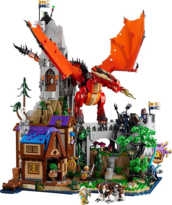 LEGO Ideas Dungeons & Dragons: Red Dragon’s Tale Set 21348 (3745 Pieces)