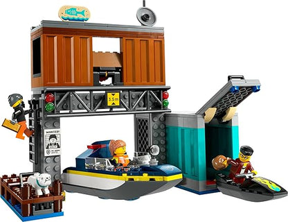 LEGO City Police Speedboat and Crooks’ Hideout  60417
