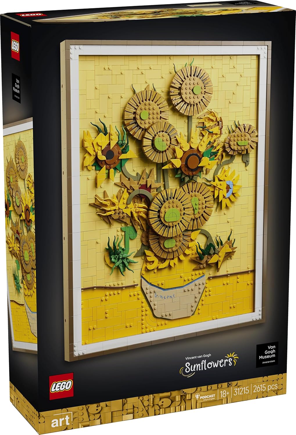 LEGO Art Vincent Van Gogh – Sunflowers Wall Artwork Building Set 31215