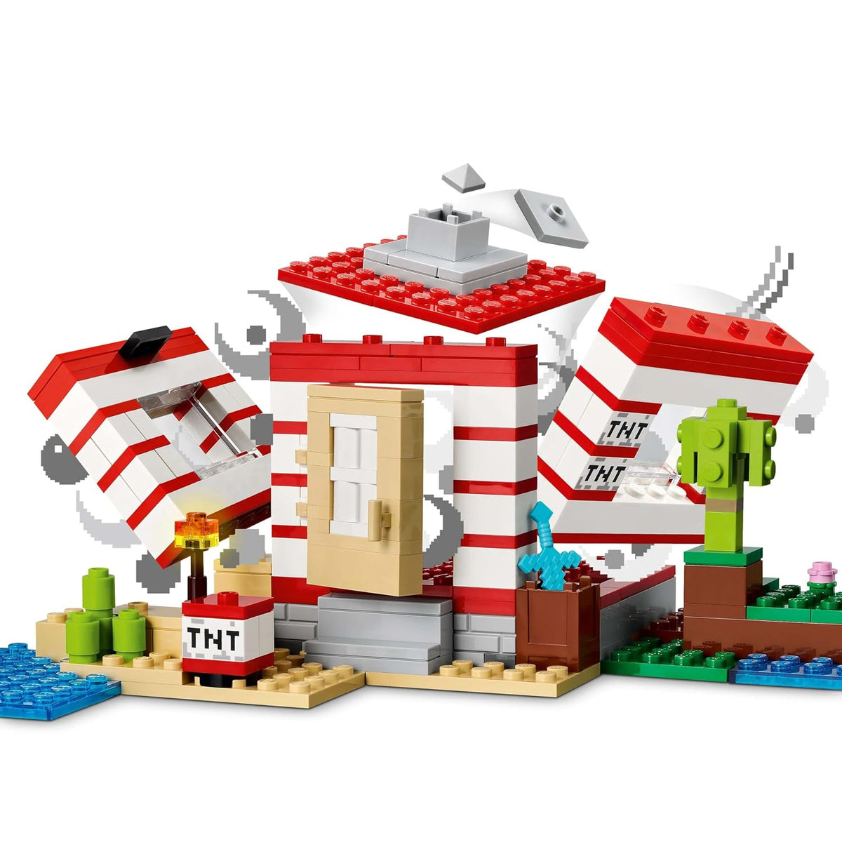 LEGO Minecraft 21275 The TNT Jungle Trap Building Set